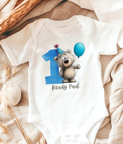 1st Birthday Outfit – Personalized First Birthday Baby Outfit | Custom Name One Birthday Outfit | Smash Cake Outfit | Baby Birthday Gift