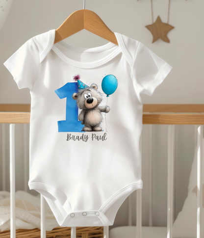 1st Birthday Outfit – Personalized First Birthday Baby Outfit | Custom Name One Birthday Outfit | Smash Cake Outfit | Baby Birthday Gift