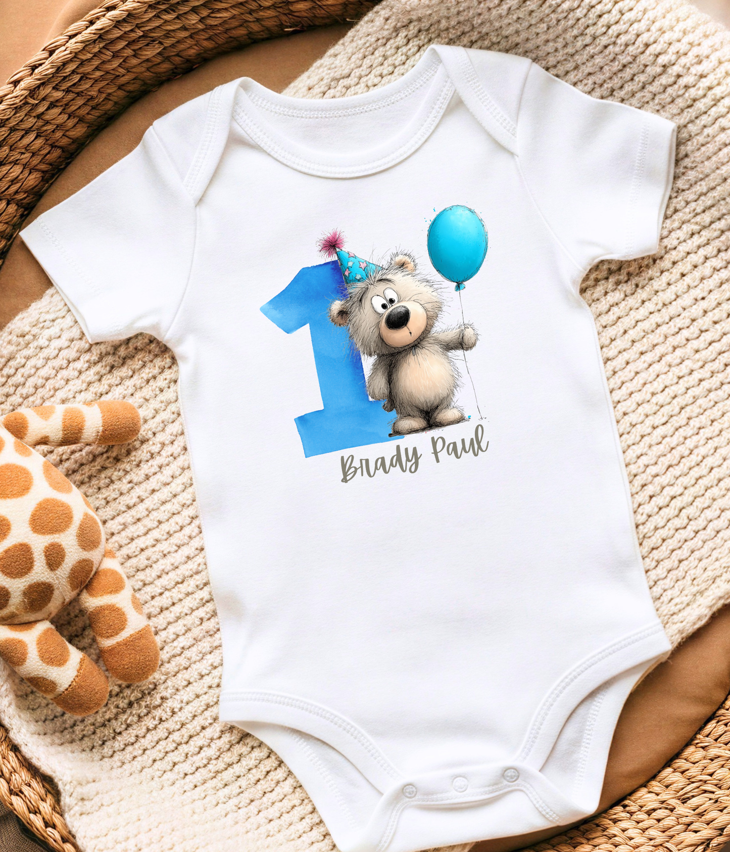 1st Birthday Outfit – Personalized First Birthday Baby Outfit | Custom Name One Birthday Outfit | Smash Cake Outfit | Baby Birthday Gift