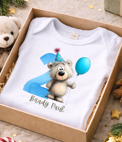 2nd Birthday Outfit – Personalized Second Birthday Baby Outfit | Custom Name Toddler Birthday Outfit | 2 Year Old Birthday Shirt | Cake Smash Outfit