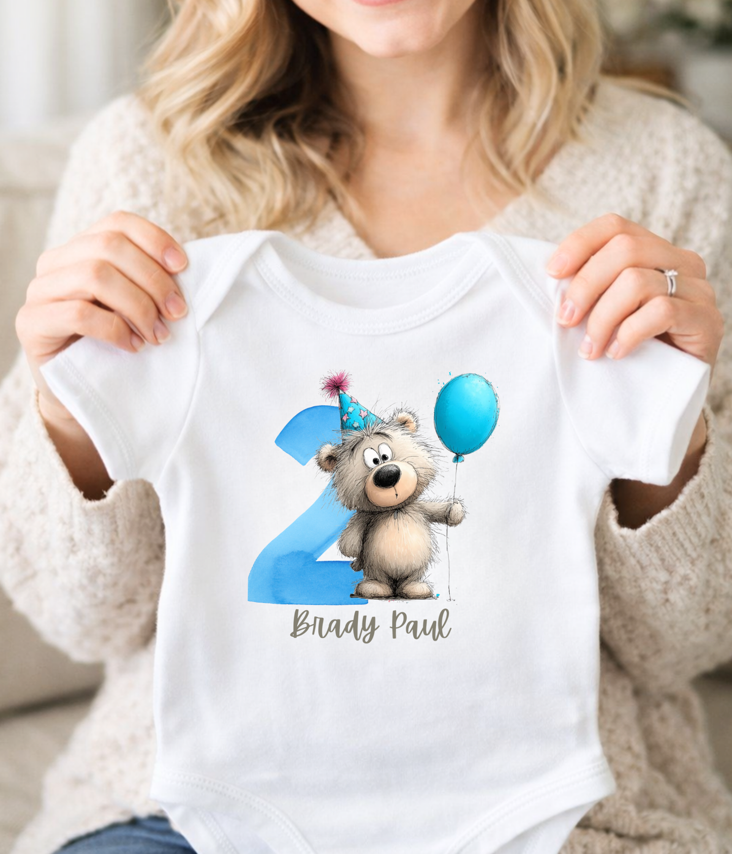 2nd Birthday Outfit – Personalized Second Birthday Baby Outfit | Custom Name Toddler Birthday Outfit | 2 Year Old Birthday Shirt | Cake Smash Outfit
