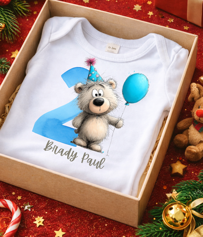 2nd Birthday Outfit – Personalized Second Birthday Baby Outfit | Custom Name Toddler Birthday Outfit | 2 Year Old Birthday Shirt | Cake Smash Outfit