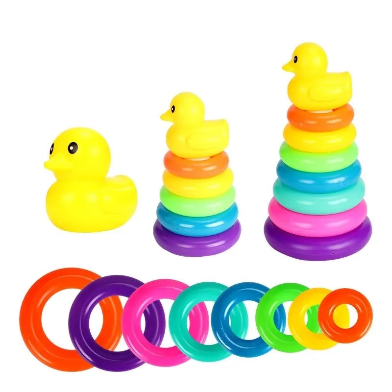 Montessori Rainbow Stacking Tower.