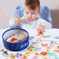 Wooden Magnetic Fishing Game.