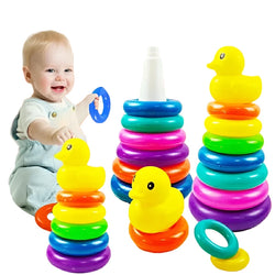 Montessori Rainbow Stacking Tower.