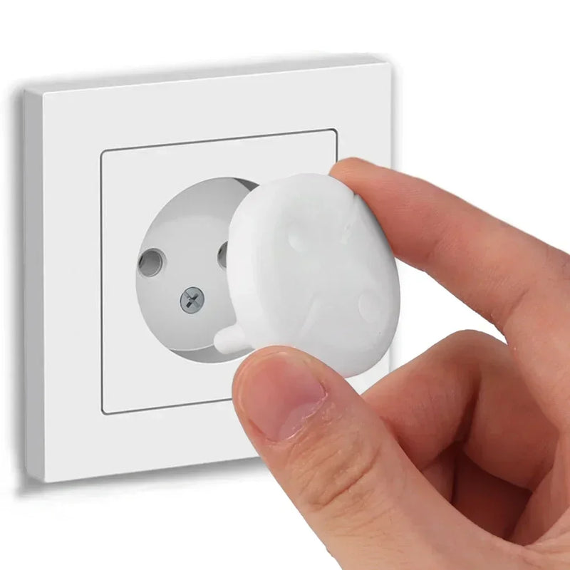 White Electrical Safety Socket Covers – Childproof Protectors