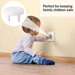 White Electrical Safety Socket Covers – Childproof Protectors