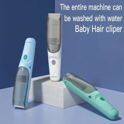 Self-absorbing Electric Hair Clipper for Babies & Adults – Waterproof, Quiet, Ideal for Family Grooming!