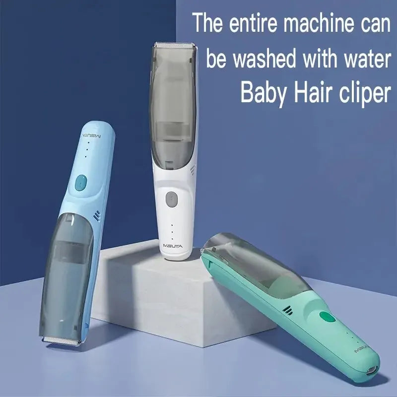 Self-absorbing Electric Hair Clipper for Babies & Adults – Waterproof, Quiet, Ideal for Family Grooming!