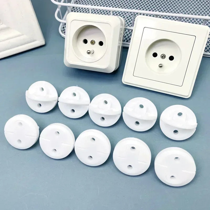 White Electrical Safety Socket Covers – Childproof Protectors