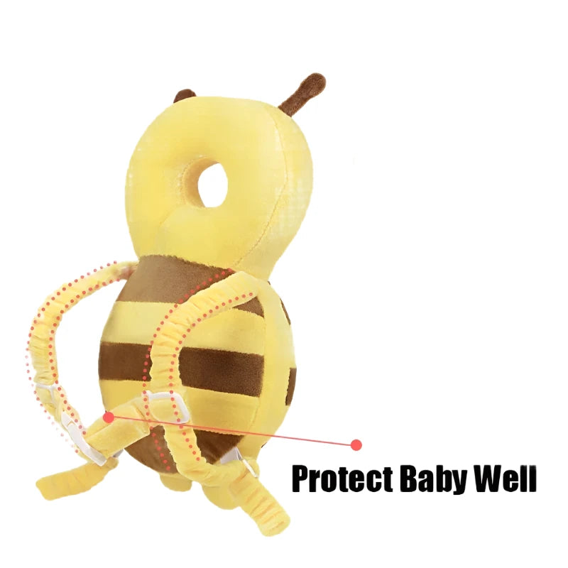 Cartoon Bee Head Protector – Baby Safety Pillow for Walking