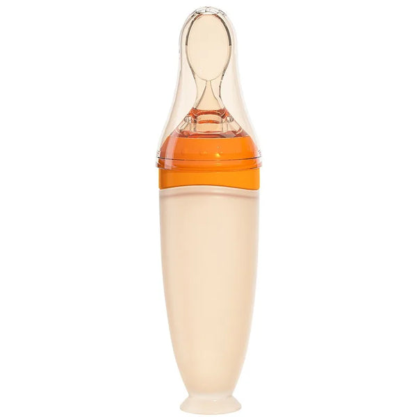 Silicone Baby Squeeze Spoon & Food Feeder