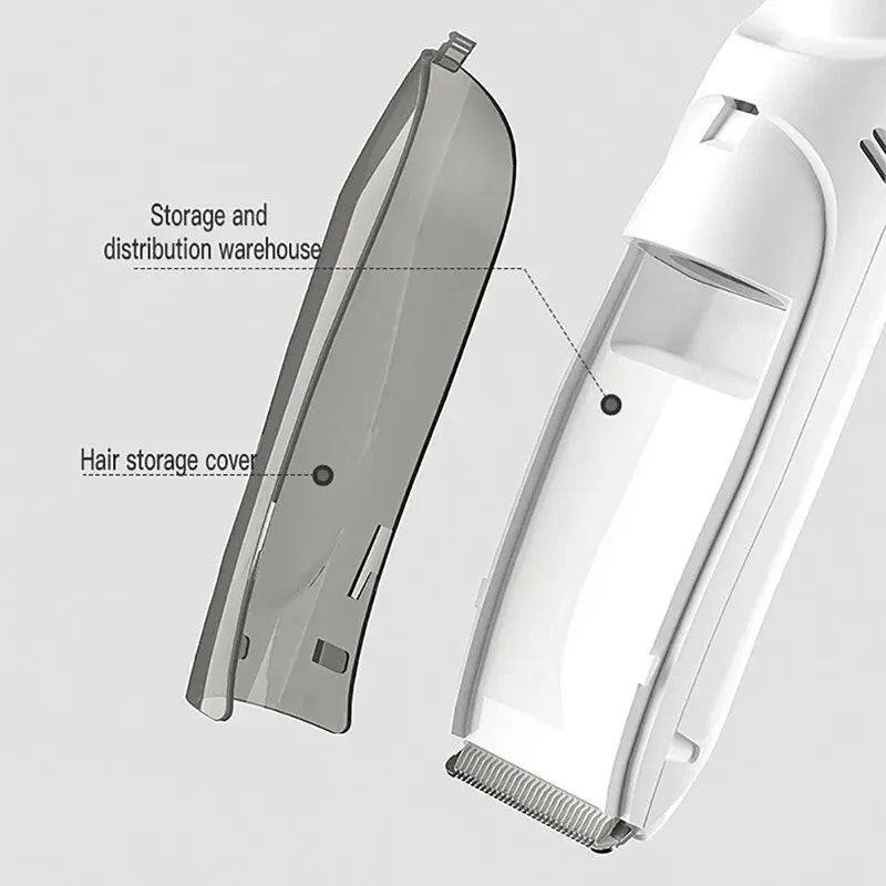 Self-absorbing Electric Hair Clipper for Babies & Adults – Waterproof, Quiet, Ideal for Family Grooming!