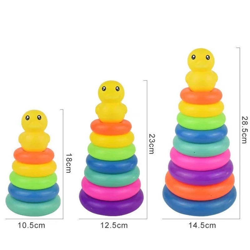 Montessori Rainbow Stacking Tower.