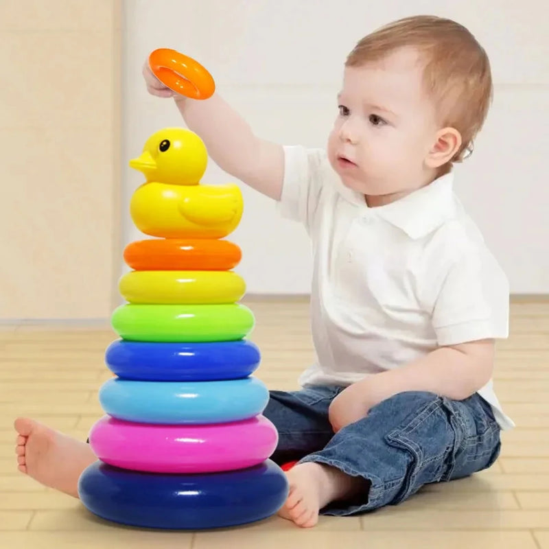 Montessori Rainbow Stacking Tower.