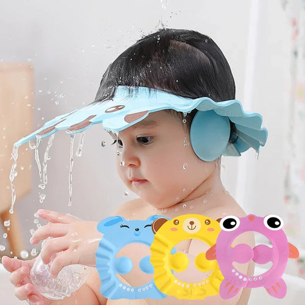 Adjustable Baby Shower Cap – Ear & Head Protection